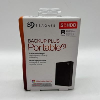 New Seagate Backup Plus Portable 5TB Micro USB-B to USB-A HDD STHP5000400