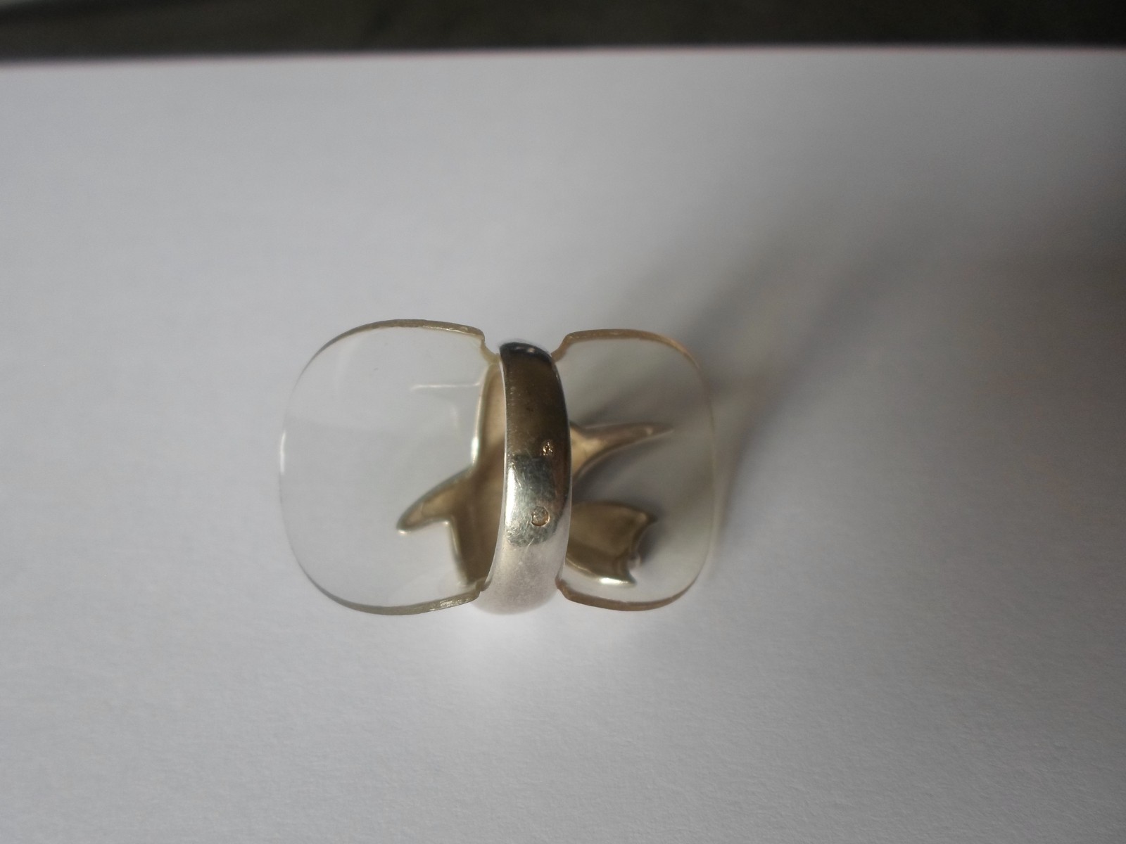 solid silver ring, dolphin, size 55 - image 6