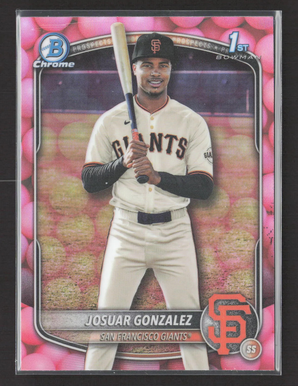 2025 Bowman Chrome Josuar Gonzalez #BCP-153 Bubble Gum