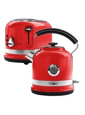 Red 1.7L Kettle & 2-Slice Toaster Set