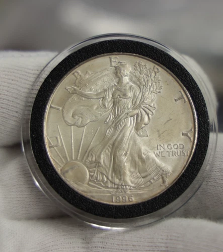1996 US Silver Eagle $1 Nice Unc Key Date Dings
