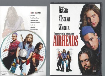 AirHeads (DVD, 1994) Brendan Fraser Adam Sandler U.S. Issue Great Shape!