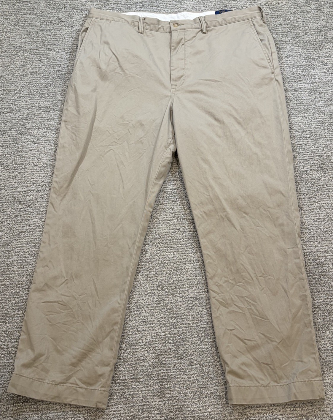 Polo Ralph Lauren Classic Fit Chino Pants Mens Size 38*x30 Khaki Cotton Preppy