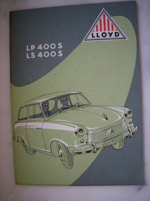 Lloyd LP400 S LP 400  Bedienungsanleitung Alexander Borgward  Orig.  Topzustand