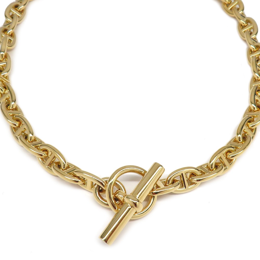 Hermes Chaine d'Ancre PM 43 Links Chain 18K 750YG Yellow Gold 2024 7071