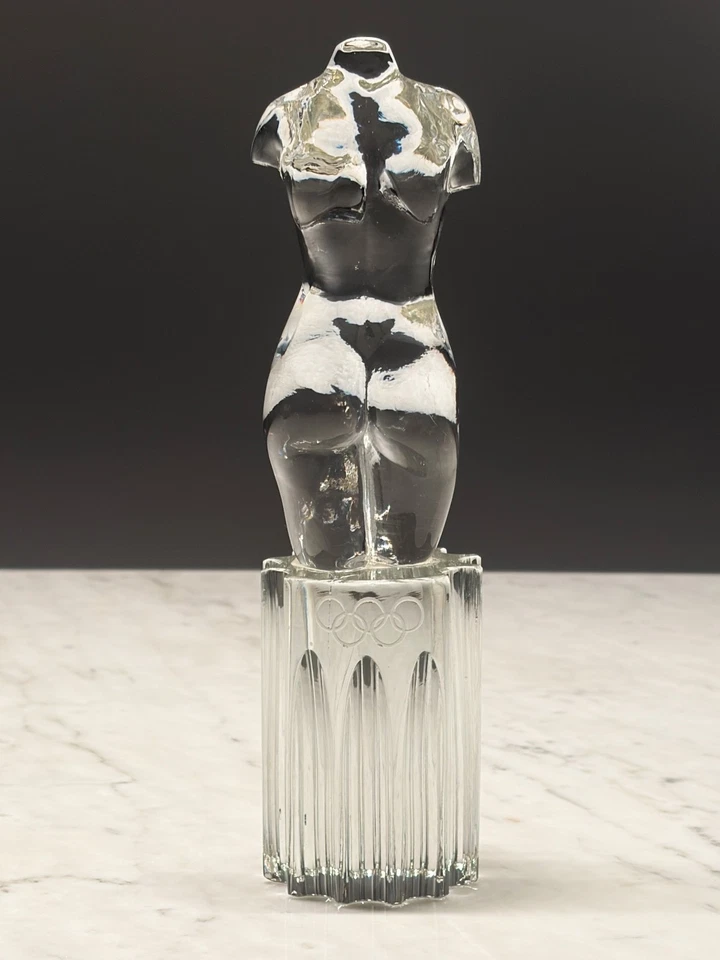 Venus De Milo Nude Murano Glass Sculpture Olympic Trophy Award ROME 1960 Figure - Bild 3 von 4
