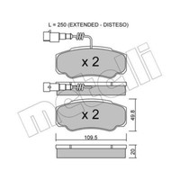 Metelli BremsbeläGe Bremsbelegsatz Hinten FüR Nissan Cabstar NT400