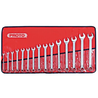 Stanley Proto J1200F-MASD 15 Piece Metric Combination ASD Wrench Set, 12 Point