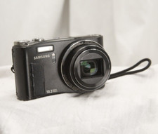 Samsung, camera, digital VLUUWB500 B , and black case, wrist strap