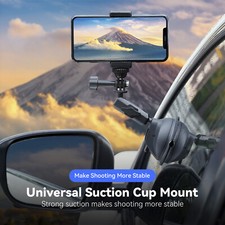 Universal Lightweight Strong Suction Cup Bracket For Dji Gopro13/Insta 360 Go3