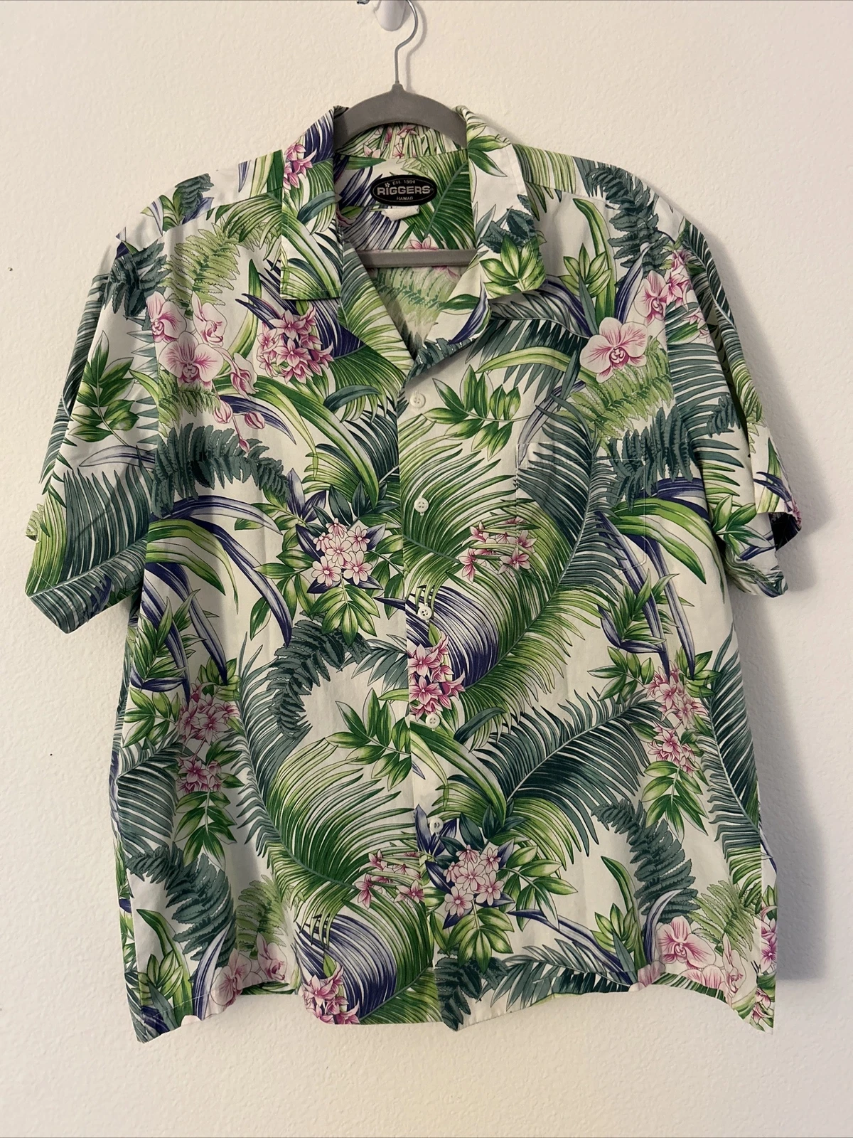 Riggers Hawaiian Floral Shirt Size XL