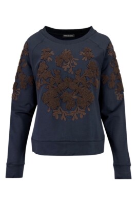 26 Peers Sweatshirt in Navy-Tobacco