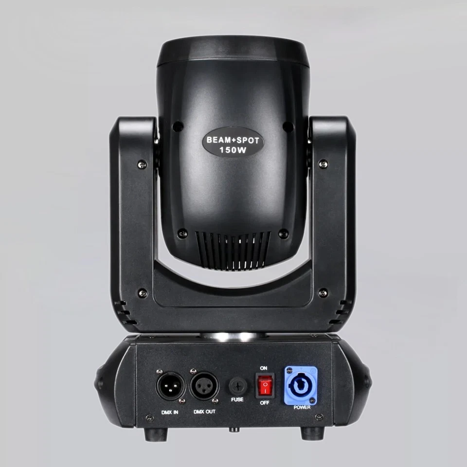 Mini LED Moving Head 150W Beam+Spot+ 18 Rotating Prisms Dmx Stage Effect Light - Image 3 of 4