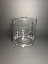 Large Clear Crystal Wide Cylinder Floral Flower Vase 7 x 7" for Weddings  More 