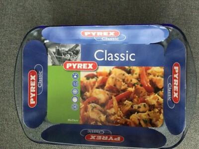 Pyrex Auflaufform, Backform Glas, eckig  35 x 23 cm neu