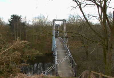 Foto 12x8 Fußgängerbrücke zum Naturschutzgebiet Thelwall Zufahrt nur mit Genehmigung um 2010