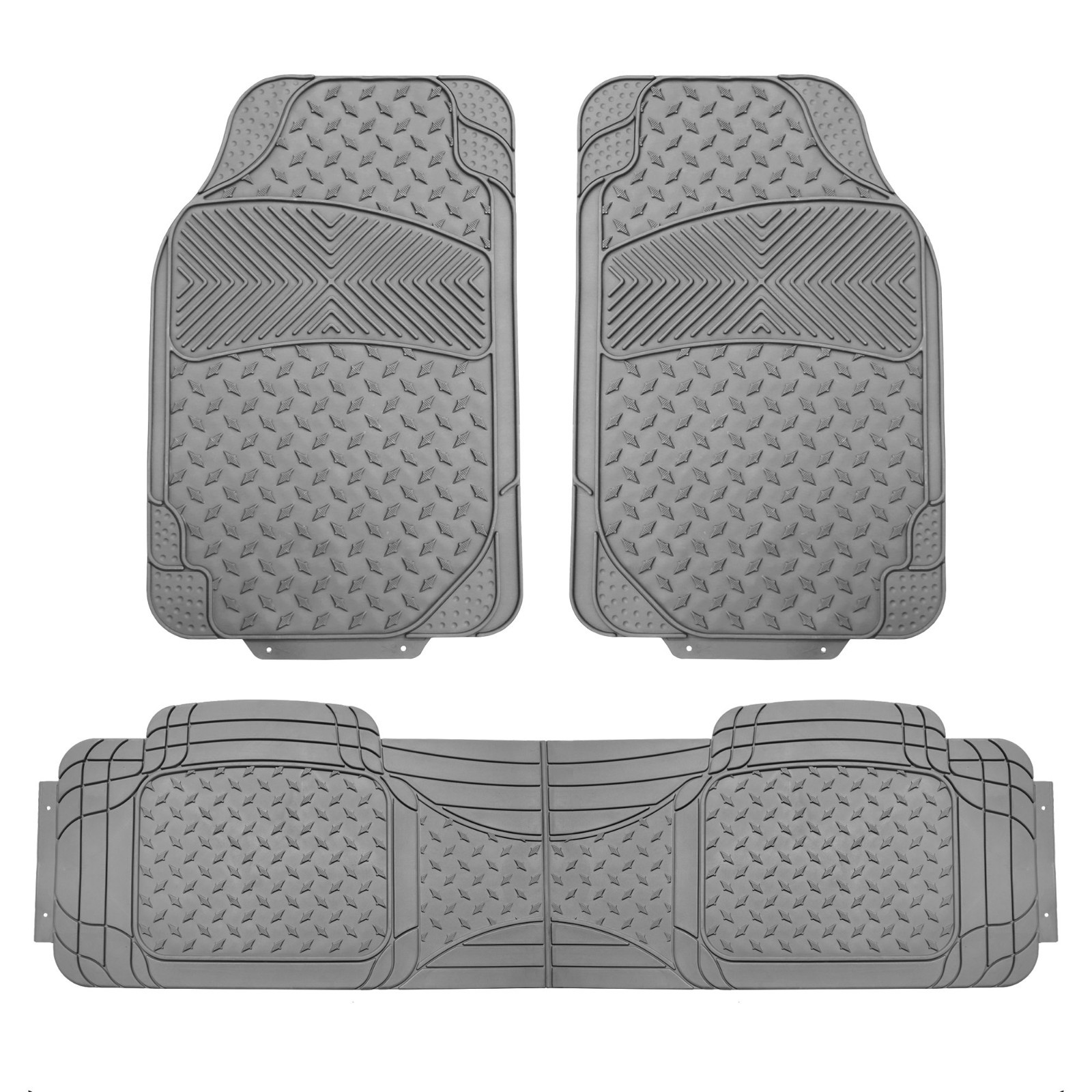 3pcs Floor Mats for Auto Car SUV Van SemiCustom Vinyl Floor Mat w FREE