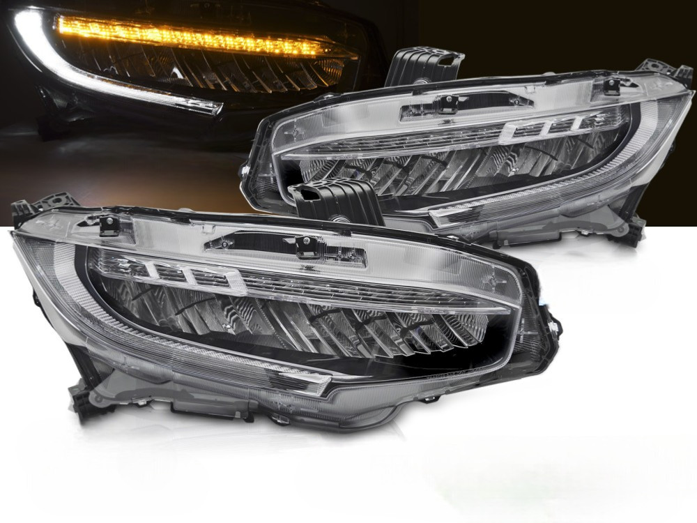 Phares Honda Civic FULL LED pour remplacer vos feux halogènes usés
