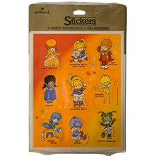 1983 Vintage 4-Sheet Pack Hallmark Rainbow Brite  Friends Stickers SEALED NIP