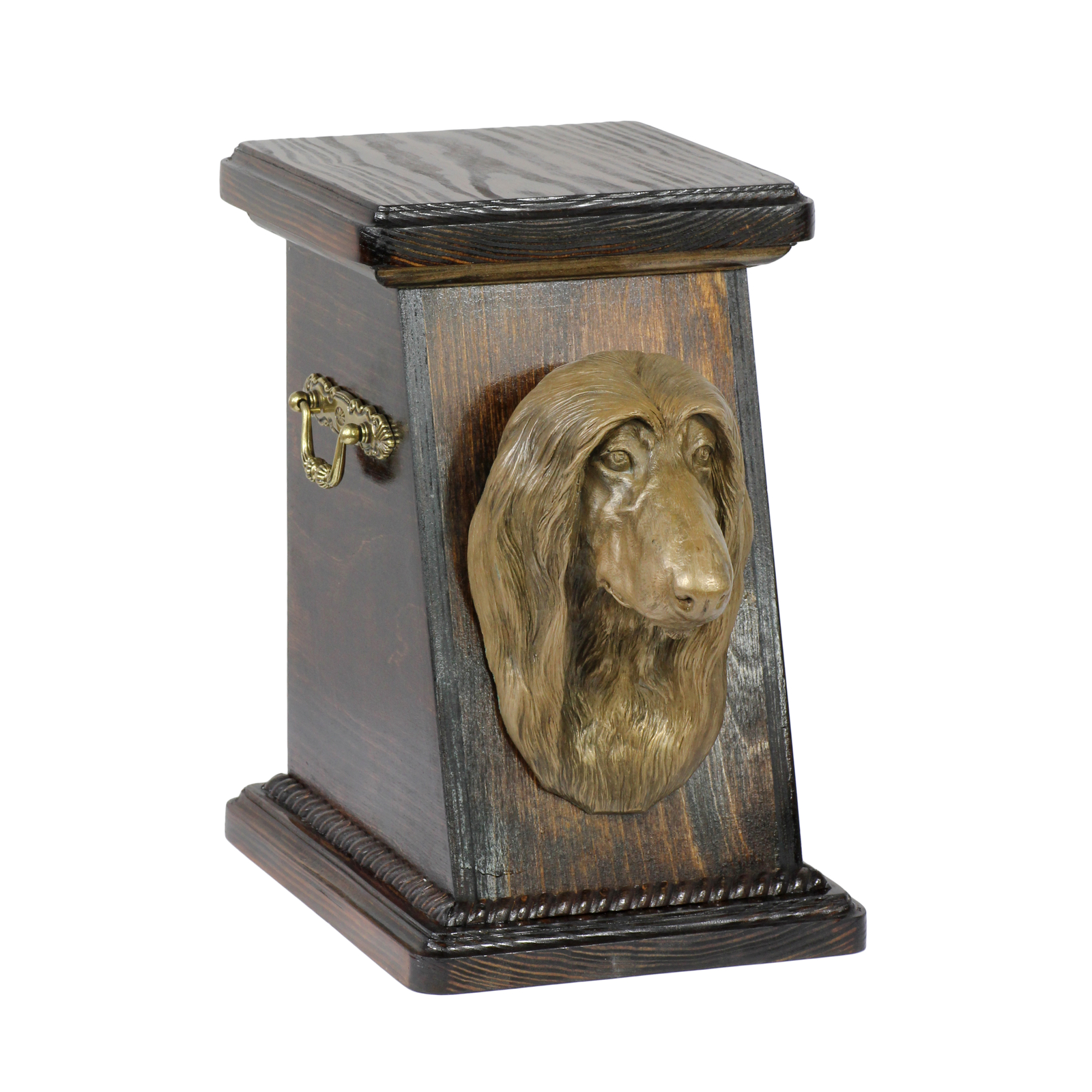 Mastino afgano urna di legno con cane Art-Dog