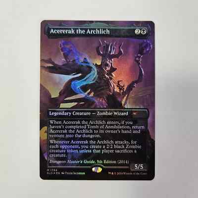NM Foil Acererak The Archlich Dungeons Exhibition Adventure Secret Lair ...