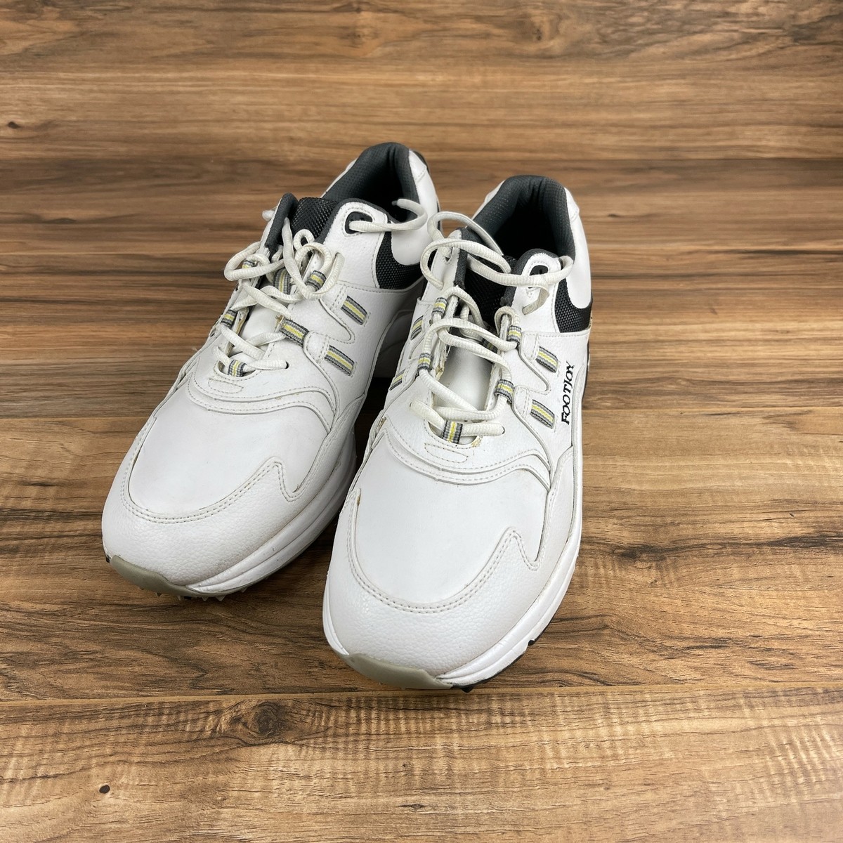 Footjoy Greenjoys 45335 Men's White Synthetic Leather Lace Up Golf