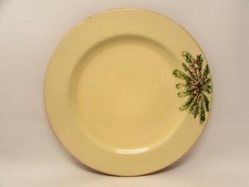 Christmas Pine by Furio Dinner Plate Beige Body Red White Berry On Pine L139