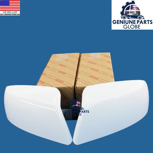 GENUINE OEM TOYOTA SEQUOIA TUNDRA RIGHT & LEFT WHITE 040 OUTER MIRROR COVER SET