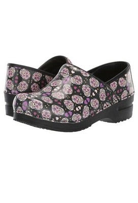 sanita sugar skull clogs