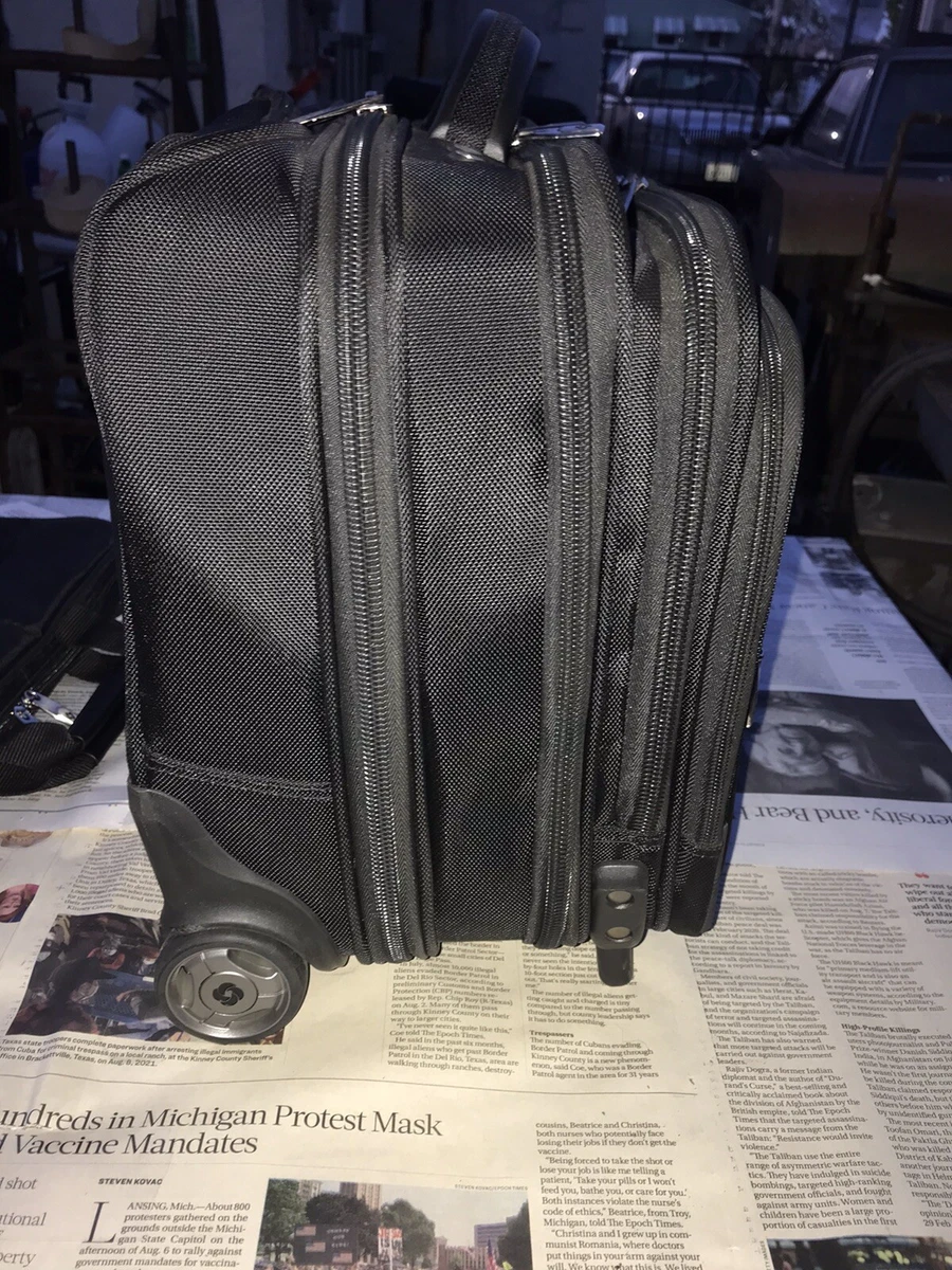 Samsonite laptop top bag on wheels
