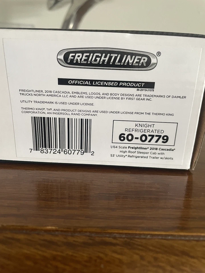 DCP by First Gear 1/64 Knight Refrigerated Freightliner Tractor/Trailer New - Image 2 of 4