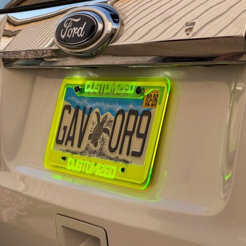 CUSTOM PERSONALIZED License Plate Frame COLOR CHOICE - Foto 12 di 22