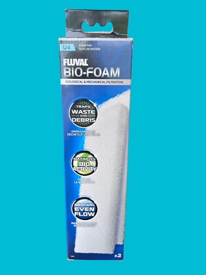  Aquarium, Fluval U-Sereis Underwater Filter Foam Pads For U4  (2 Pack)