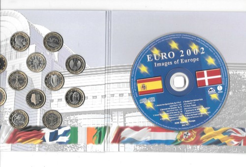 EURO 2002 PRESIDENCY SET 12 x 1 EURO & 2 Medals Spain Denmark & CD. B19 - 第 4/6 張圖片