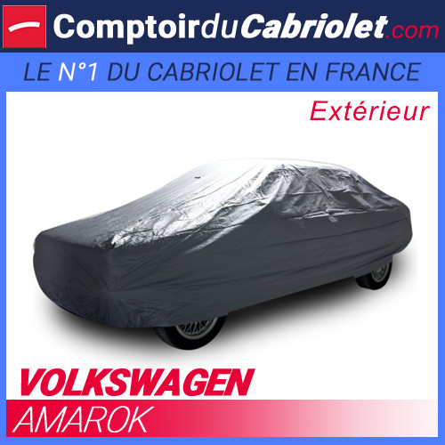 Bache extérieure imperméable ExternResist en PVC noir pour VW Amarok