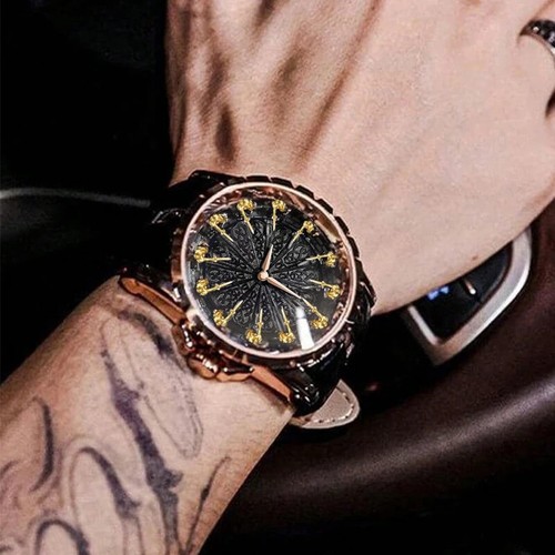 New men's watch in rose gold sporty style, cool personality, avant-garde, casual - Picture 11 of 24