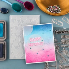 3D Embossing Folder Balloon Stencils For DIY Scrapbooking Craft Card Making