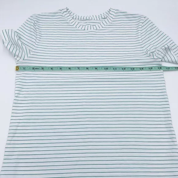 lululemon love crew short sleeve pima cotton white stripe shirt