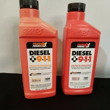 Lot of 2 Power Service 8025 Diesel 911 Fuel Anti-Gel 32oz