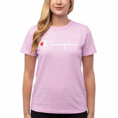 pink champion shirt womens