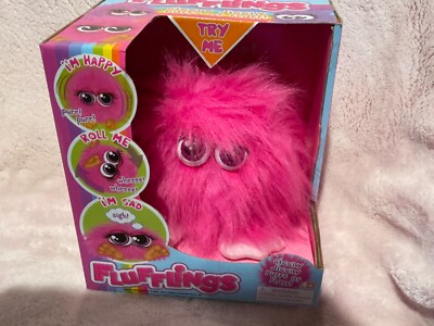 Flufflings Giggly Jiggly  6'' Mindy hot pink soft Plush New