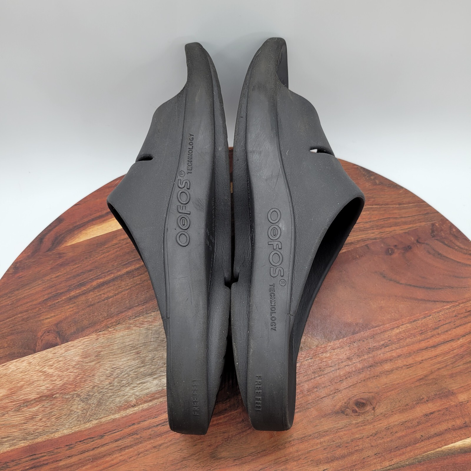 Oofos Ooahh Slide Sandals Women's 10 Black Comfort Re… Gem