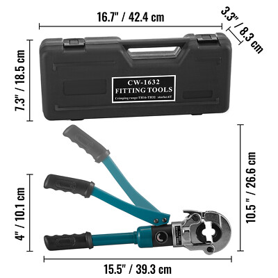 Troncatrice Makita Crimpatrice Idraulica 10 Tonnellate Con 8 Matrici - Per Cavi Batteria, Fili E Morsetti, Professionale Kit Crimpatura Cavi Elettrici - Foto 10