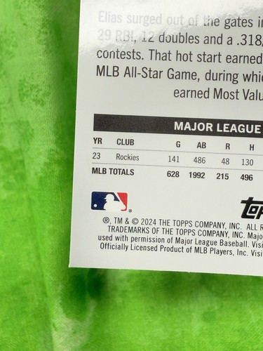Elias Diaz - ASG -2024 Topps Pristine #285 Colorado Rockies - All-Star Game Base - Picture 10 of 11