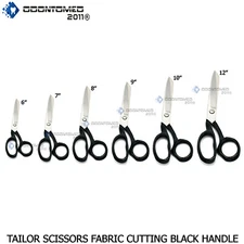 Tailor's Scissors Cloth Textile Scissors Black Small up to Very Large Choose one