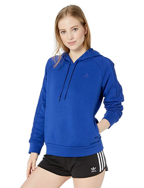 adidas three stripe pullover hoodie