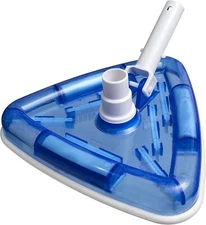 New Vacum Head Bottom Brush, Triangular Weighted Transparent w/ Swivel Connect