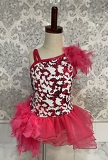 Weissman 6-6X SC Dance Costume Red White This Is My Dance Floor Girls 11149