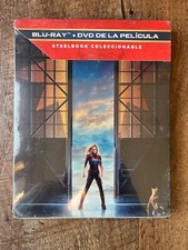 Captain Marvel w. Steelbook Blu-ray, EU Import, Region Free  NEW/SEALED 
