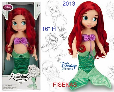Disney Store Princesa Animadores Coleccion Ariel Muneca De 16 Pulgadas No Pet Nuevo 13 Ebay